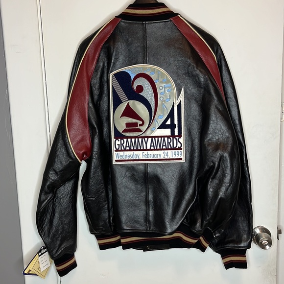 Grammys Vintage Avirex Varsity leather jacket from the 41st Grammy Awards - Picture 2 of 16